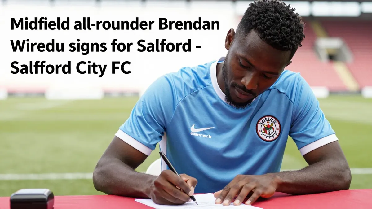 Salford City sign Brendan Wiredu from Plymouth