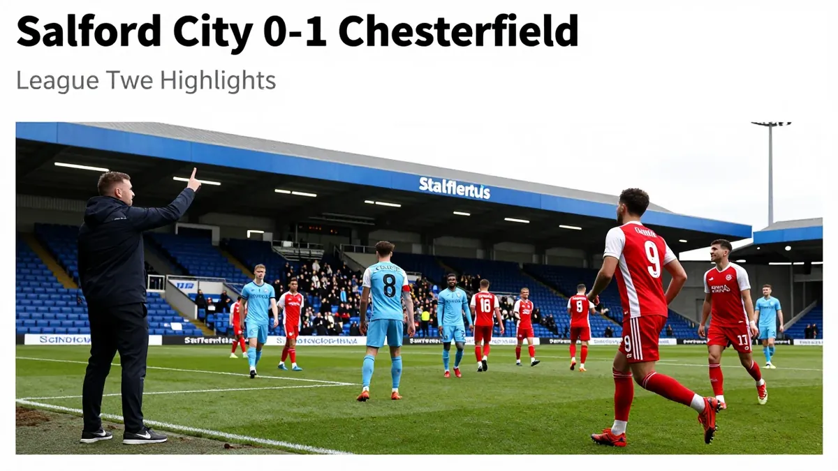 Chesterfield 1-0 Salford City in League Two